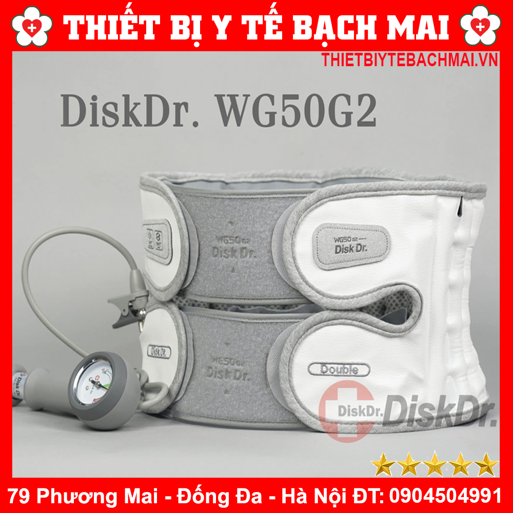 Đai điều trị thoát vị đĩa đệm lưng disk dr wg30, wg50 - đai kéo giãn bơm hơi hàn quốc