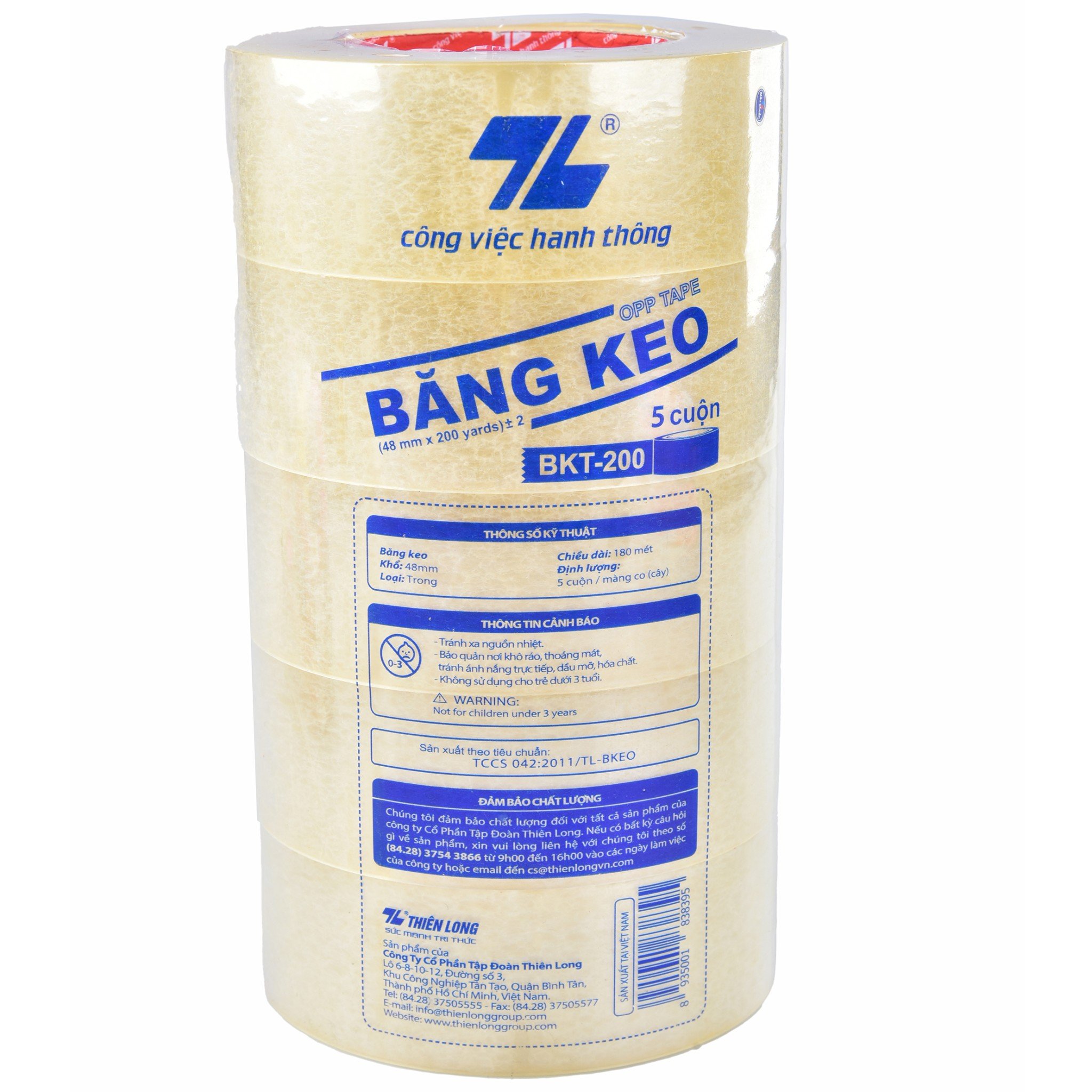 Băng keo trong thiên long bkt-200
