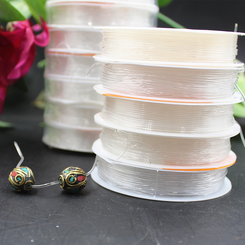 1 Cuộn Dây Cước Thun Co Giãn Trong Suốt Xỏ Chuỗi Hạt Làm Handmade Trang Sức Thắt Vòng Đồ Thủ Công