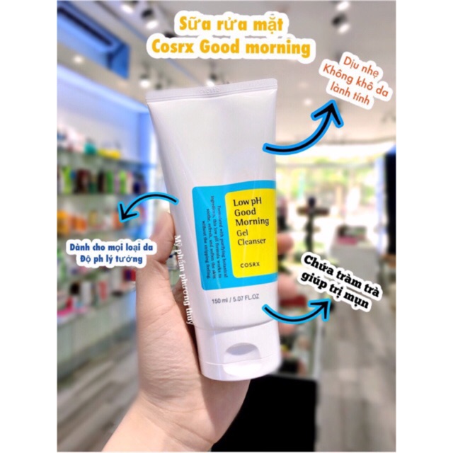 Sữa Rửa Mặt Cosrx Low Ph Good Morning Gel Cleans