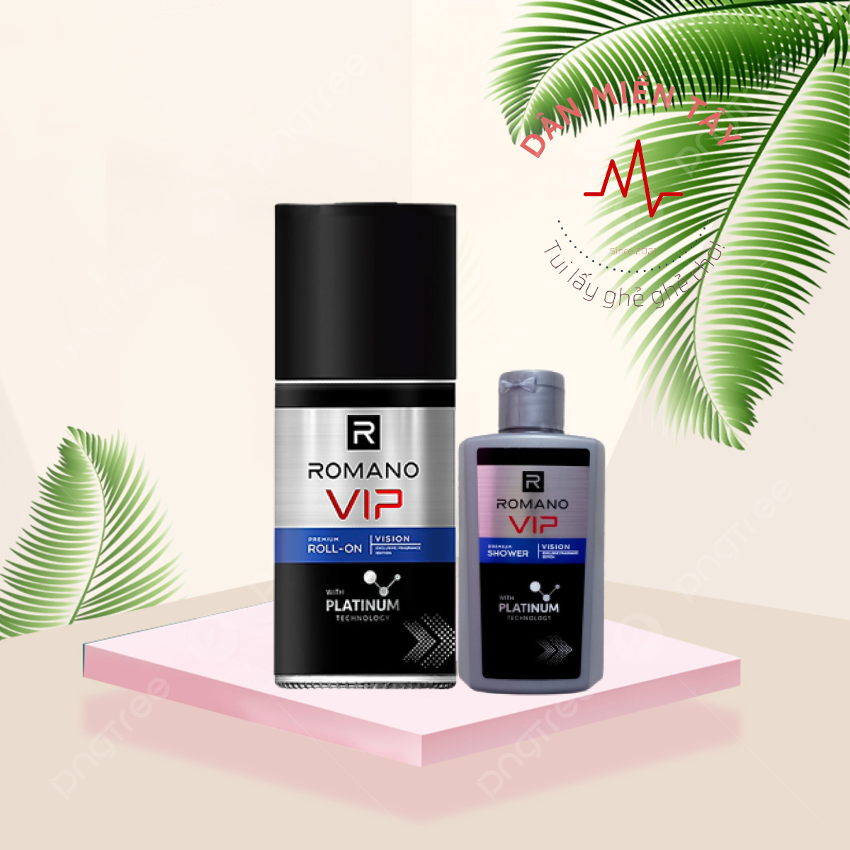 Lăn khử mùi cao cấp Romano Vip 50ml Vision [HÀNG KÈM NHƯ HÌNH]