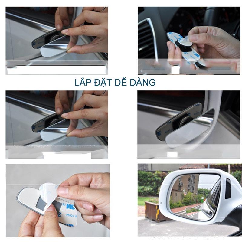 Cặp Gương Cầu Lồi Chiếu Hậu Dẹt