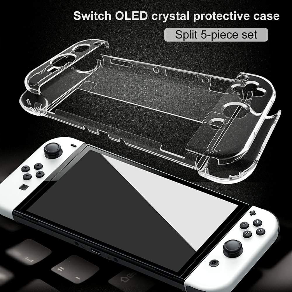 [HCM] Bộ Case Nhựa Ốp Trong Suốt Dành Cho Máy Nintendo Switch Oled
