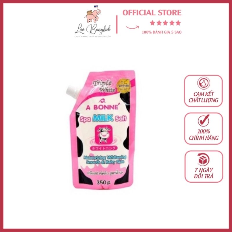 Muối Tắm Sữa Tẩy Da Chết A Bonné Spa Milk Salt 350gr - Giúp Da Mềm Mại