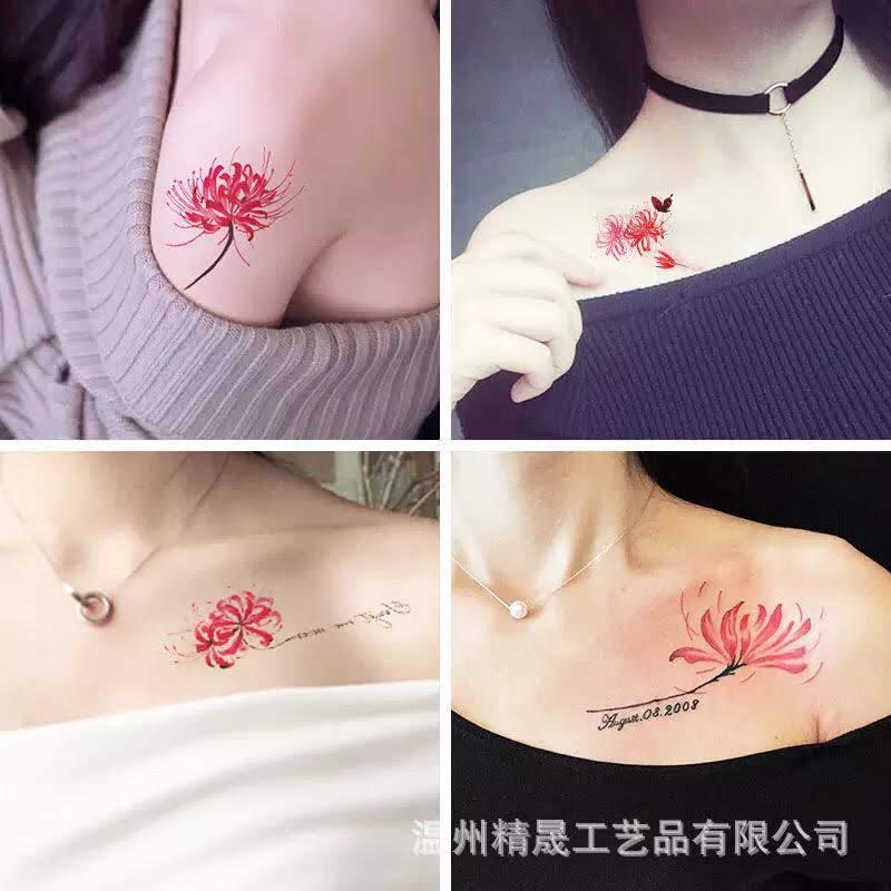Hình săm dán hoa bỉ ngạn set 2 hình