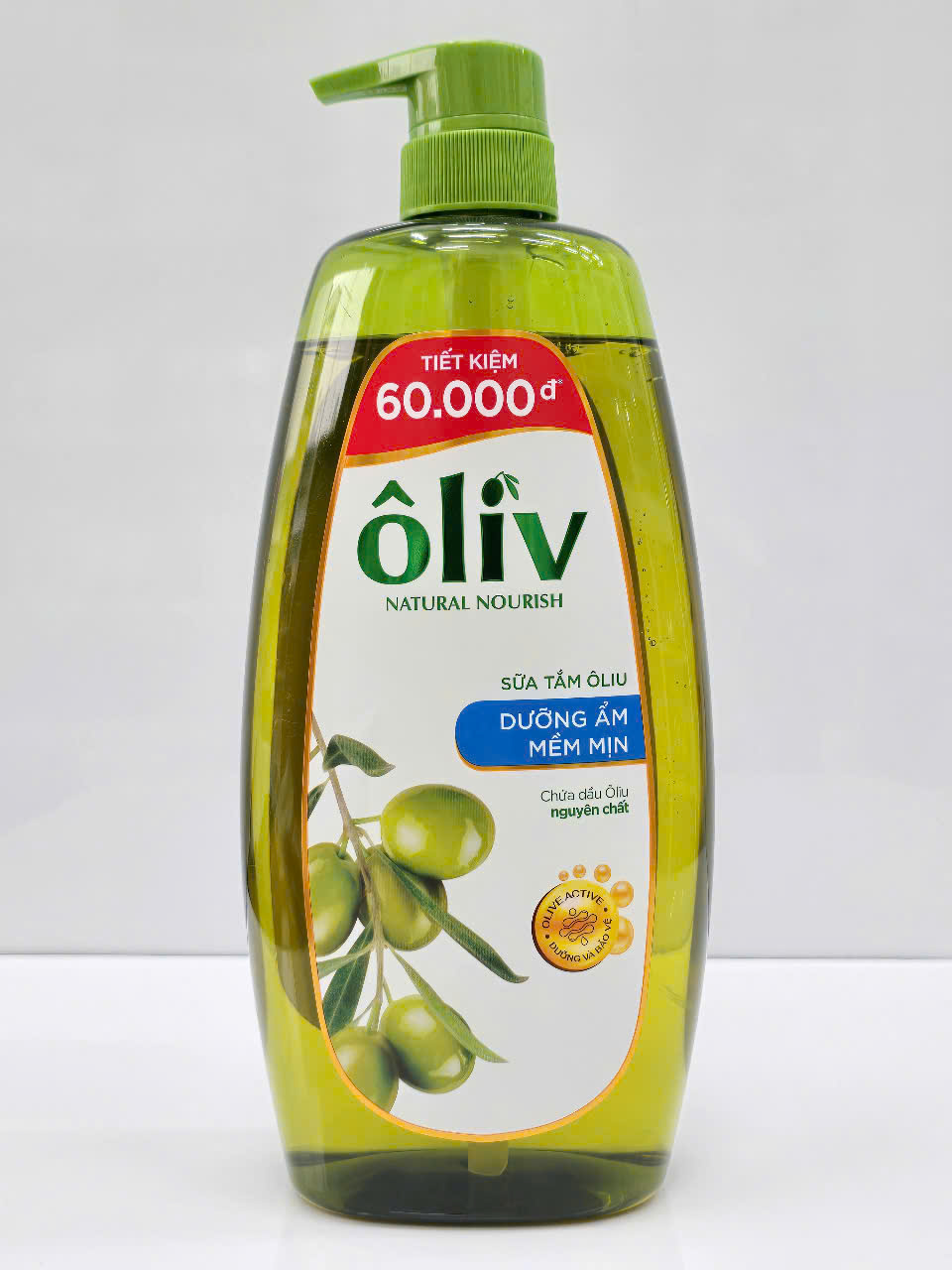 Sữa Tắm Dầu Tắm Dưỡng Ẩm Trắng Da Oliv Natural Nourish 1000ml