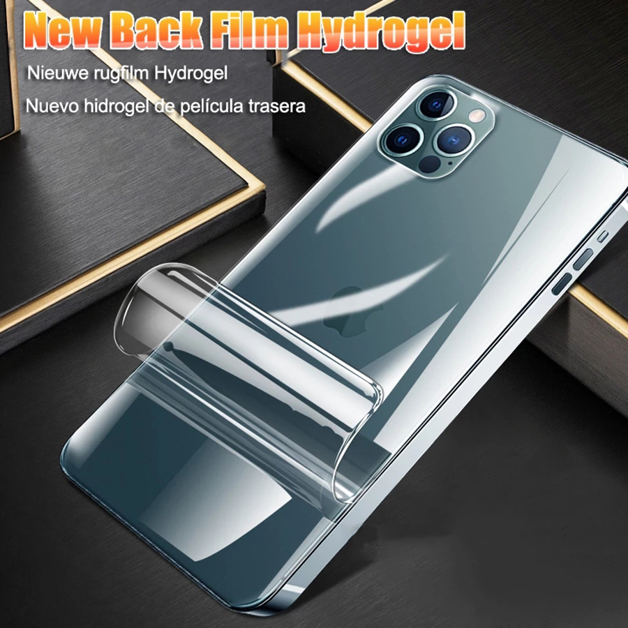 Miếng Dán Màn Hình Sau Cho iPhone 15 Pro Max iPhone 15 Plus 14 Pro Max 13 12 11 Pro Max 13 Mini X XR XS Max 6 6s 7 8 Plus SE 2020 SE3 2022 Dán Film Dẻo Full Màn Cong