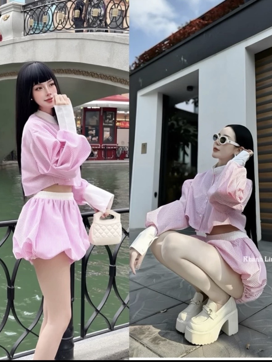 Sét sơ mi thiết kế siêu xinh crll