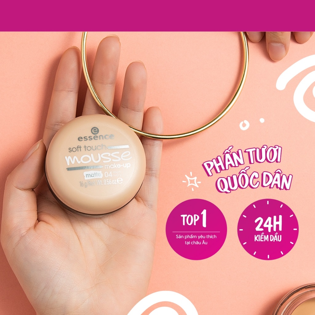 Phấn tươi Đức Essence soft touch mouse ( màu sáng 04)- LYLYGA BEAUTY