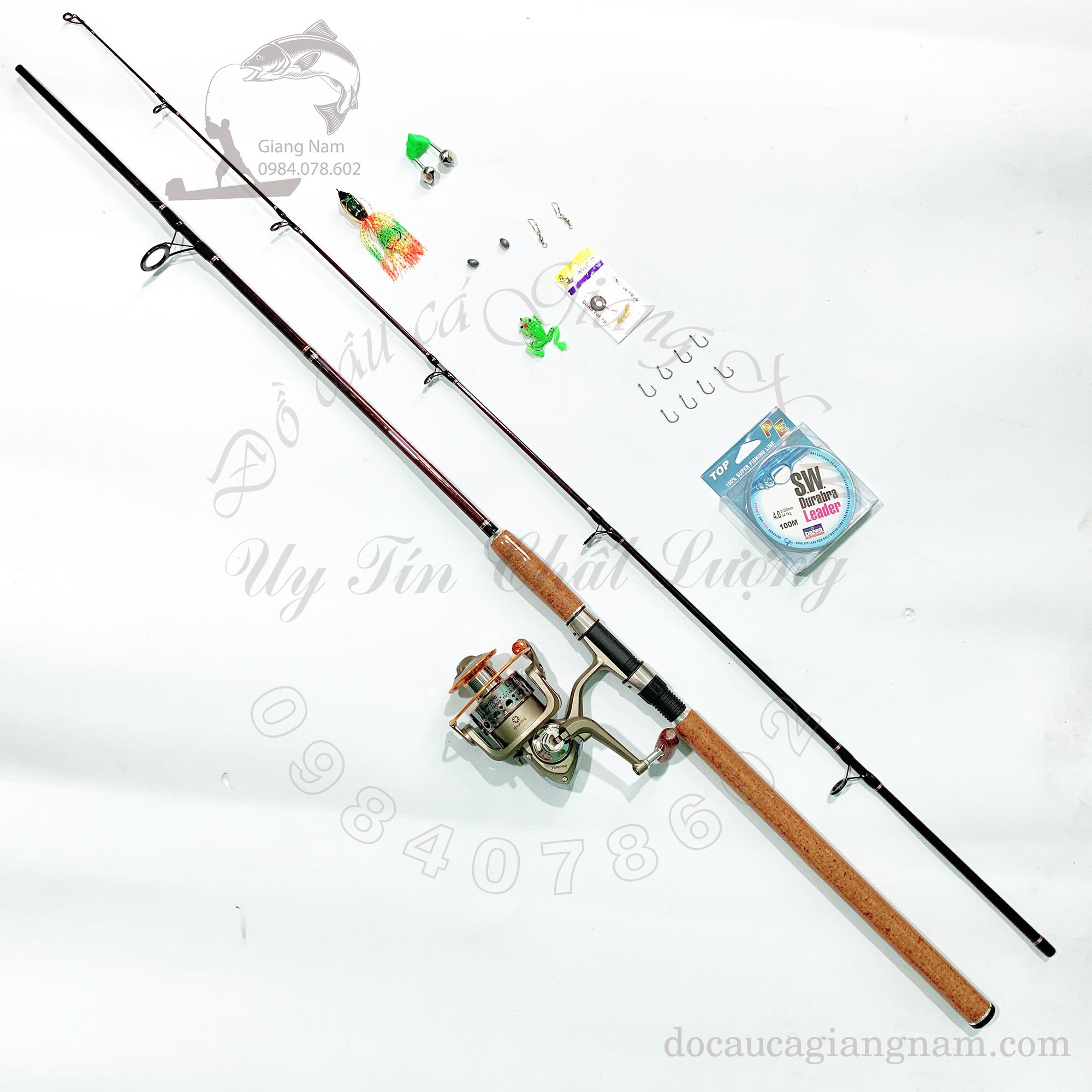 Combo bộ cần câu lure Advance rỗng, máy câu Yumoshi LC 12 BB tặng phụ kiện big sale