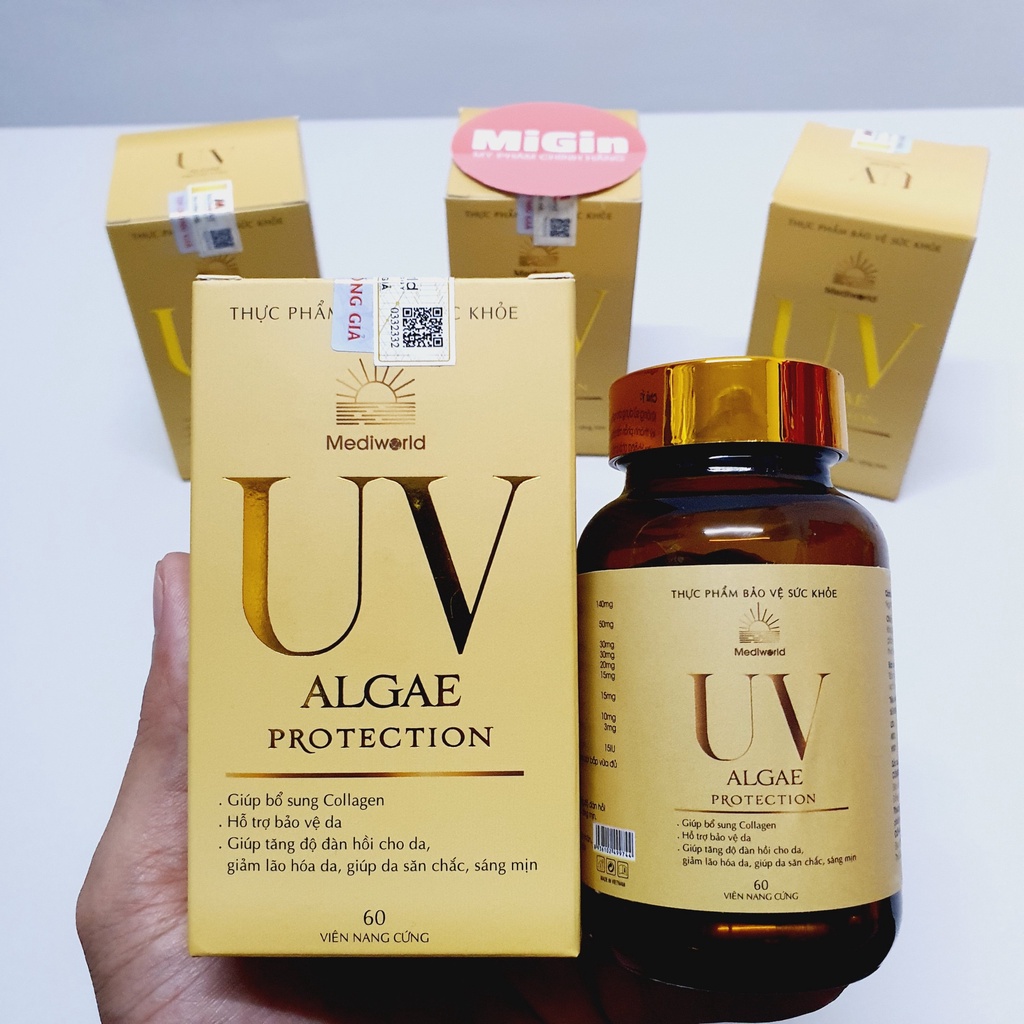 Uv Algae Protection viên uống chống nắng chống lão hóa bổ xung collagen