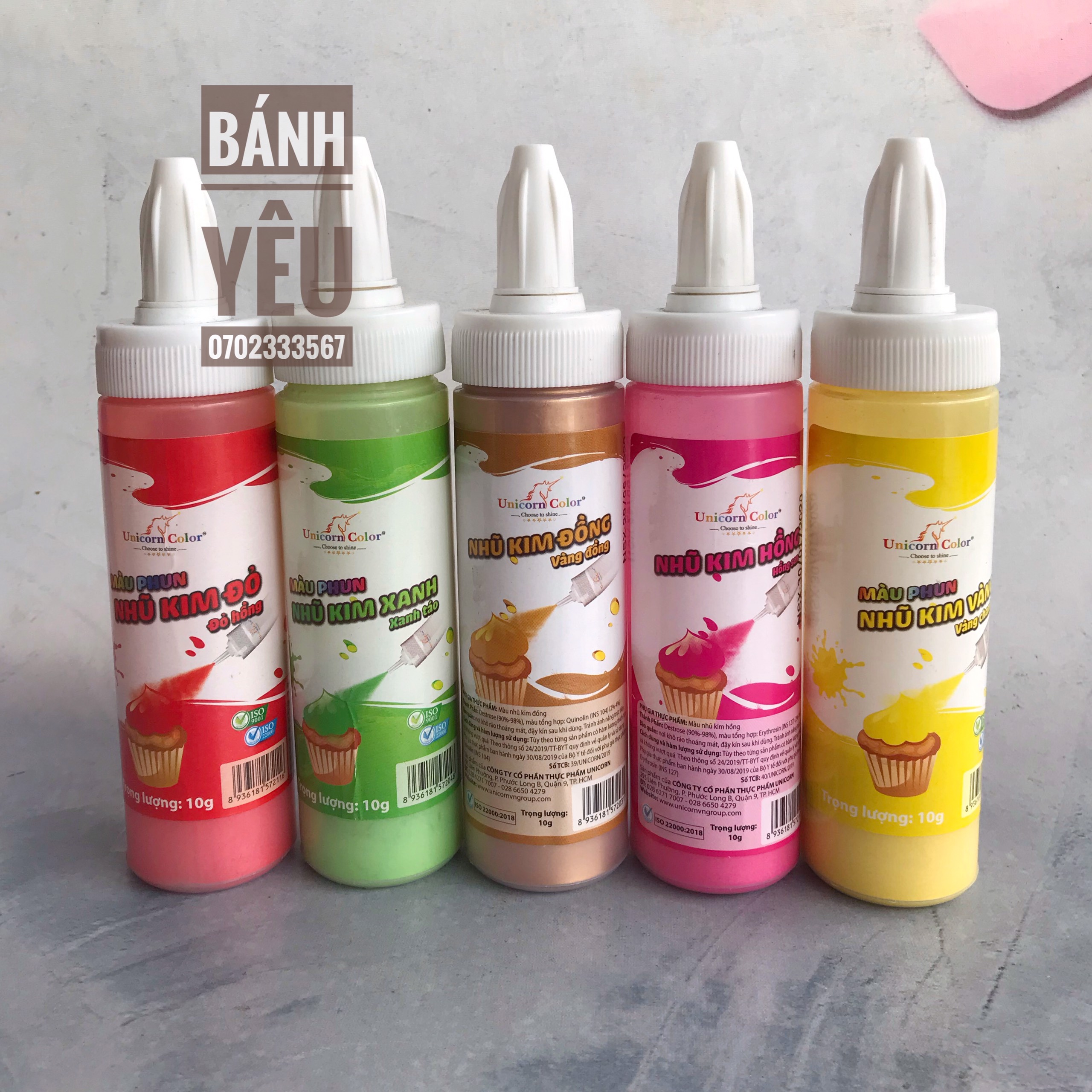 Màu Nhũ Bánh Kem Unicorn 10g