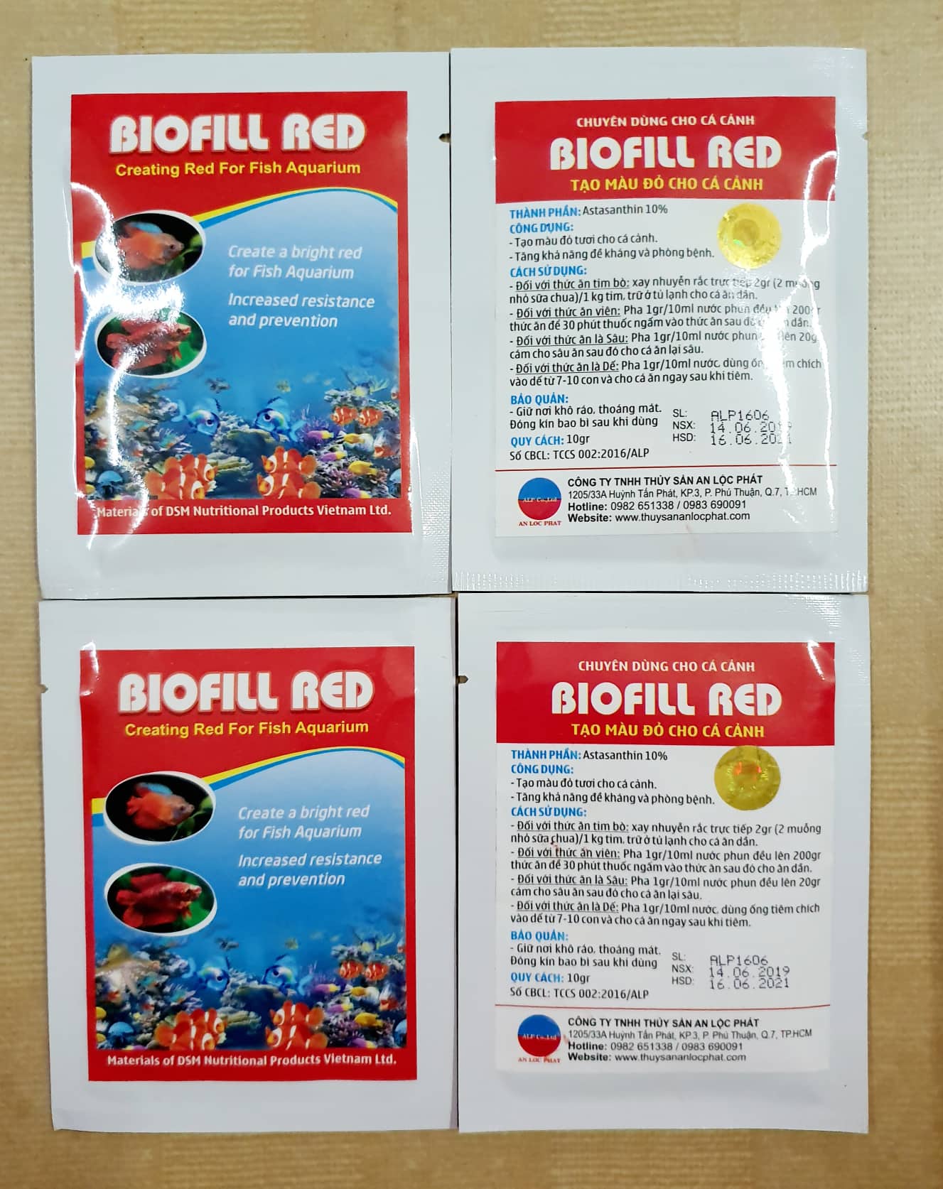 Chất tạo màu ĐỎ cho cá cảnh BIOFILL RED