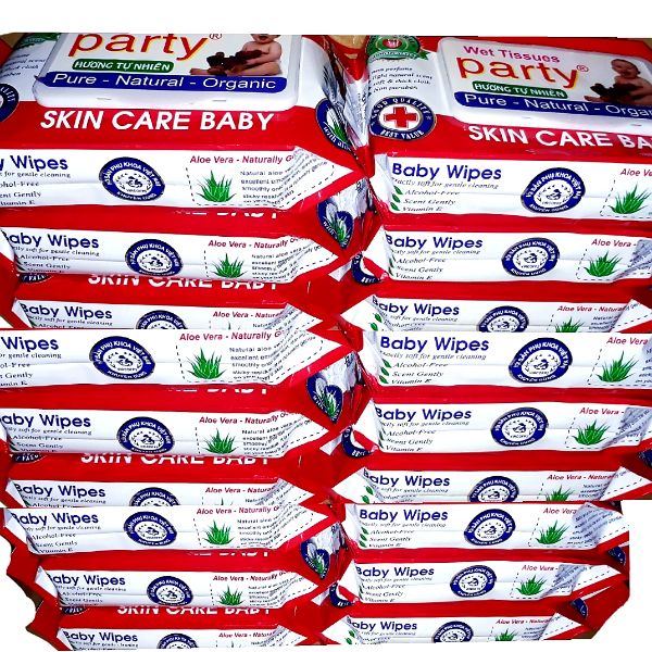 Giá Sỉ Combo 10 Gói Khăn Giấy Ướt Party 80g