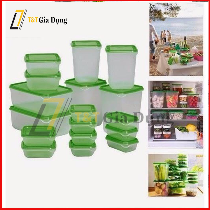 Bộ hộp nhựa 17 món đựng thực phẩm