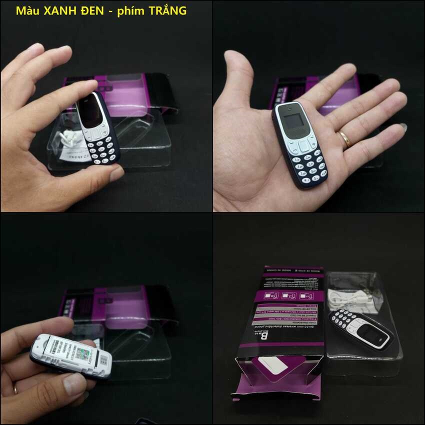Điện Thoại Mini 3310 màu Xanh Đen – Điện Thoại Siêu Nhỏ 3310 nhỏ gọn 2 sim 2 sóng âm thanh cực to - Điện thoại pin trâu