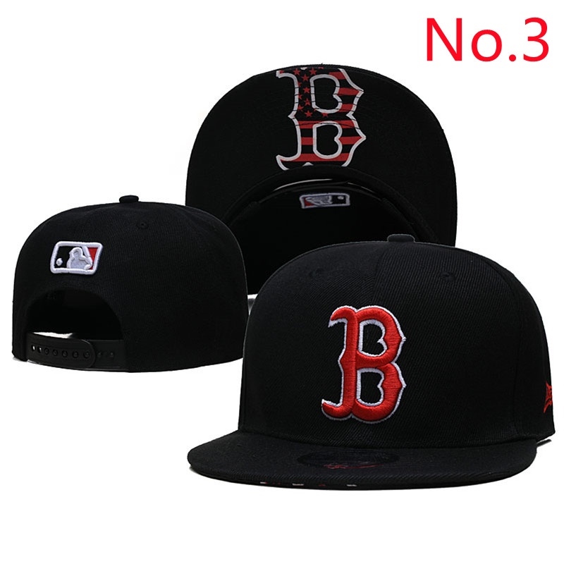 Ready Stock 20 Style MLB Boston Red Sox Adjustable Hat Baseball Cap Flat Cap Multi Color
