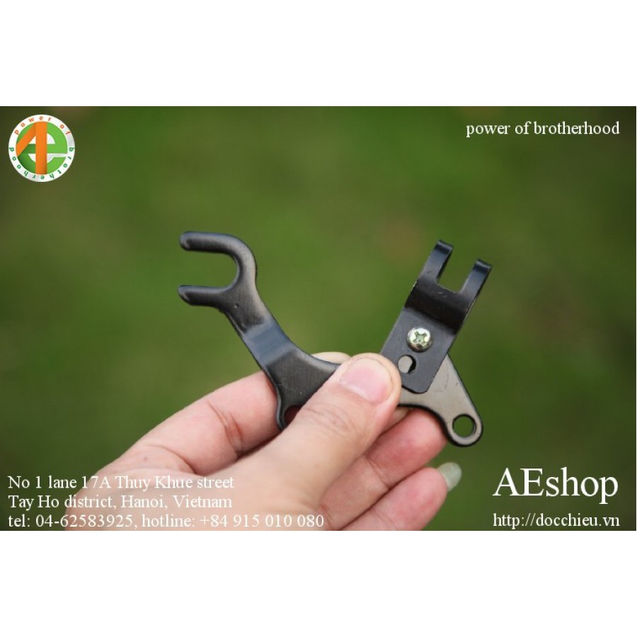 tay chế lắp phanh đĩa cho xe đạp phanh cơ (phanh trước hoặc sau)