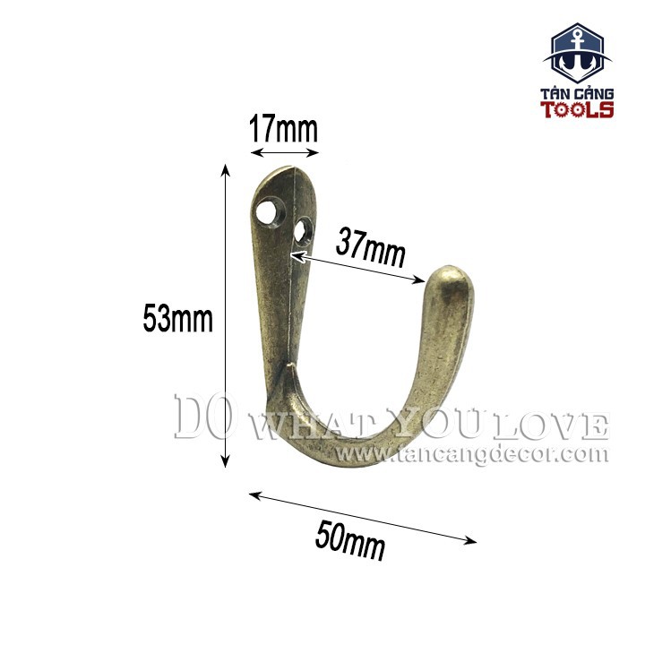 Móc treo đôi cổ điển 14 - kt:5.3cm