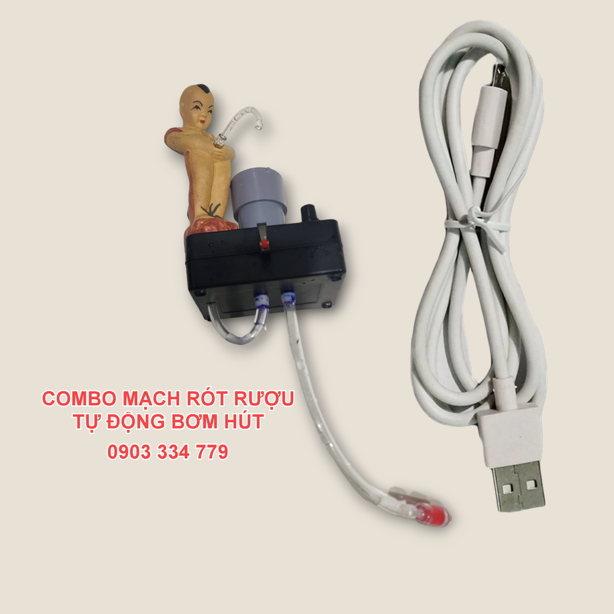 [Bơm hút] Combo Mạch Rót Rụ Điện Tử kèm chú tiểu đồng tử freeship