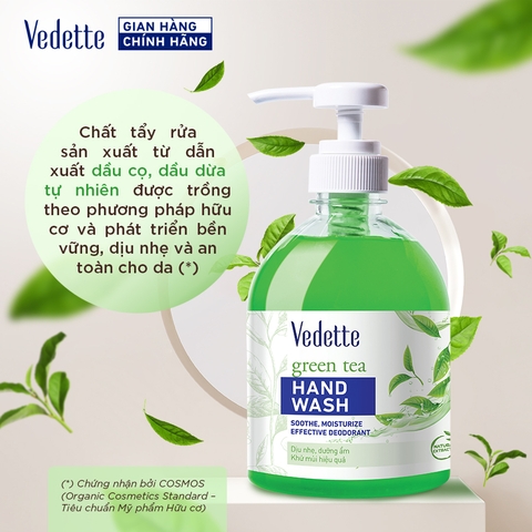 Nước rửa tay Vedette Trà Xanh 500ml (TPM276)