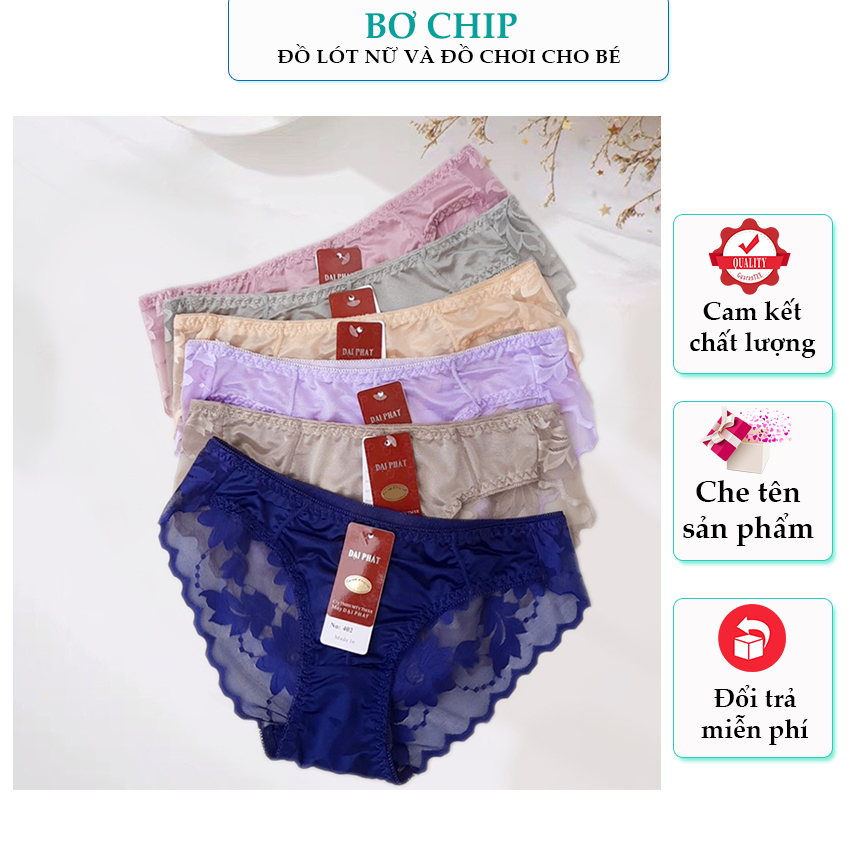 Combo 10 quần lót ren phi lụa MS270 - Quần lót nữ ren quyến rũ