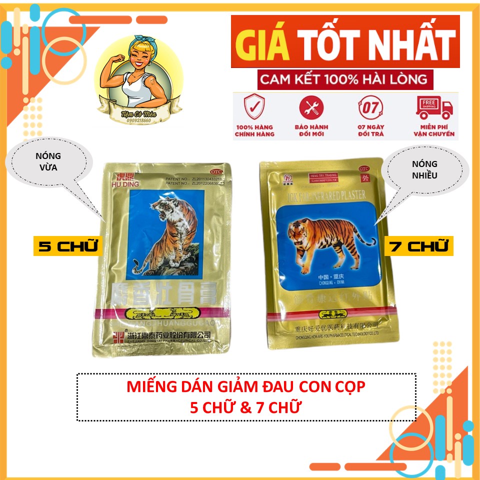 Miếng Dán 5 Chữ/ 7 Chữ - 1 Gói 4 Miếng Dán