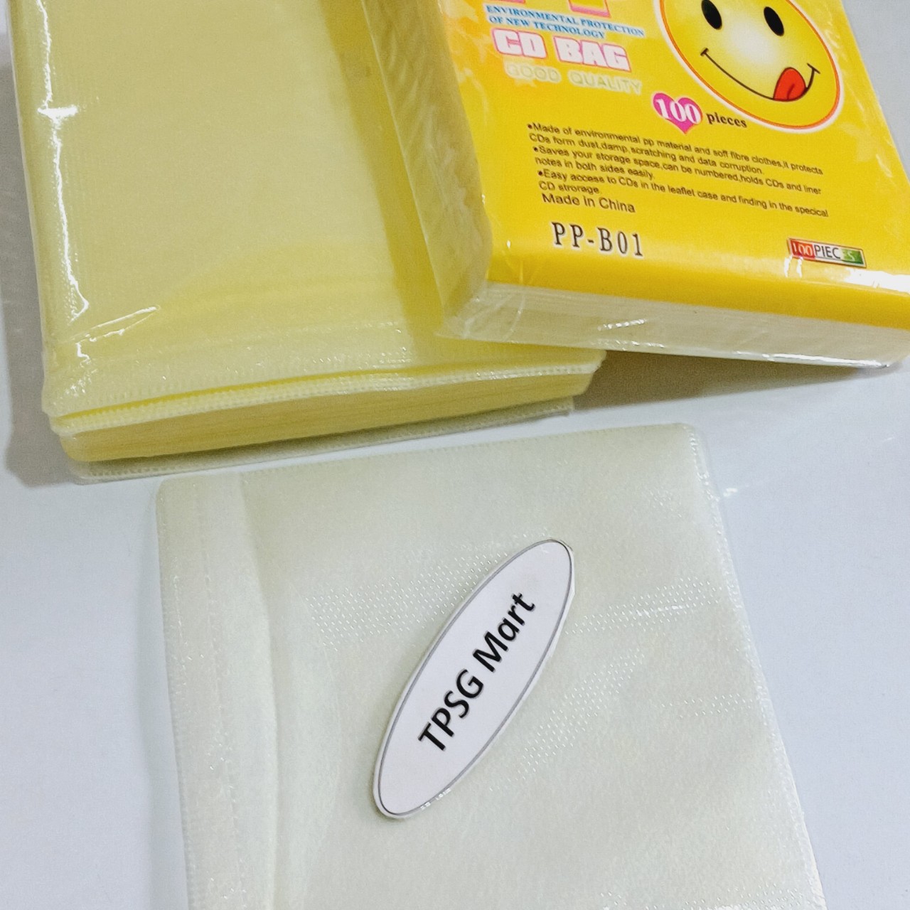 Bao xốp đựng CD - DVD (2 mặt) (Túi xốp 100 Cái - Túi đựng CD - DVD)