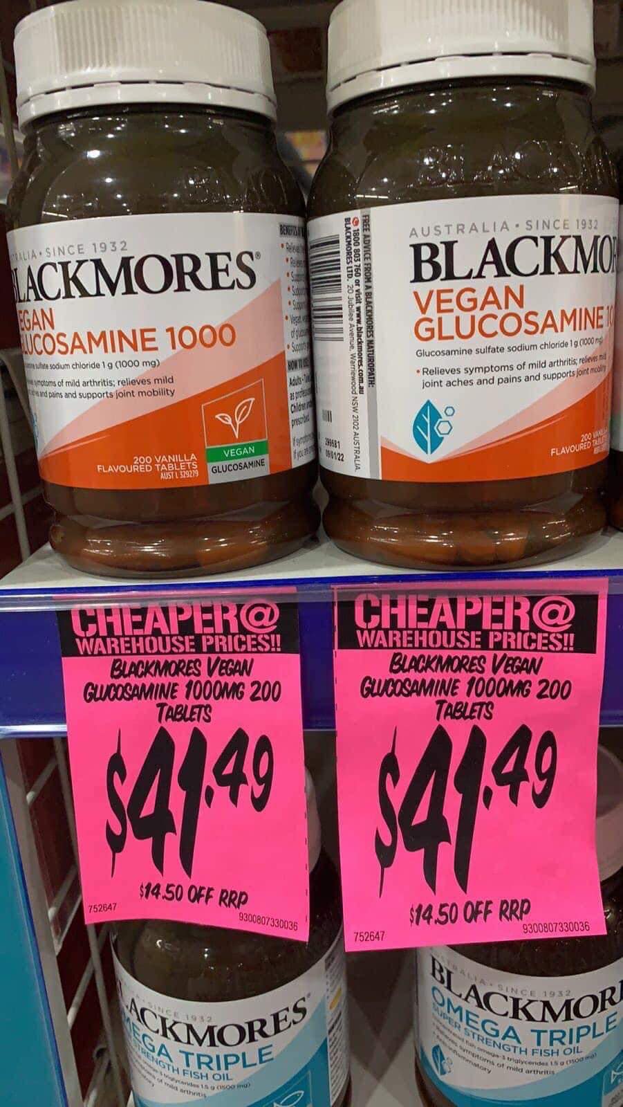 XƯƠNG KHỚP BLACKMORE GLUCOSAMIN Sulfate complex 1000 MG