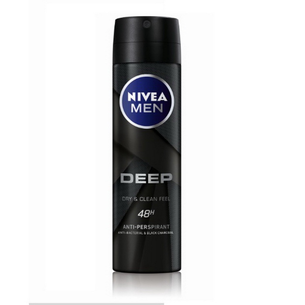 Xịt ngăn mùi Nivea Men than hoạt tính 150ml