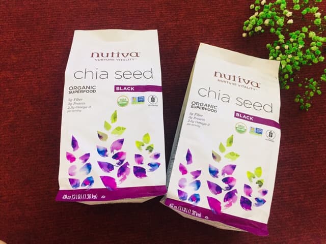 Hạt chia đen Nutiva Chia Seed 1.36kg - [MỸ]
