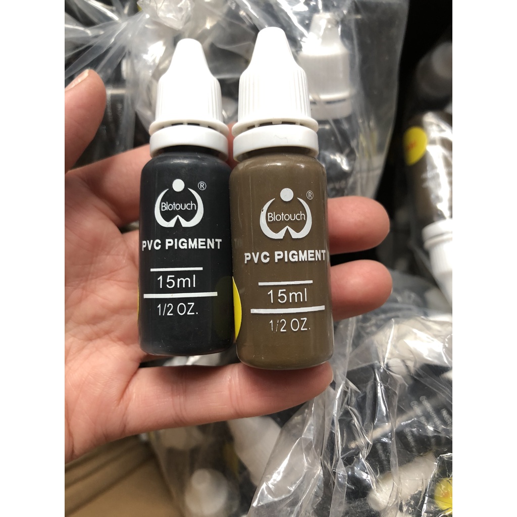 Mực tập phun xăm Biotouch 15ml loại 1 trên da giả môi mày mí - Mực học xăm trên da giả cho phun xăm điêu khắc