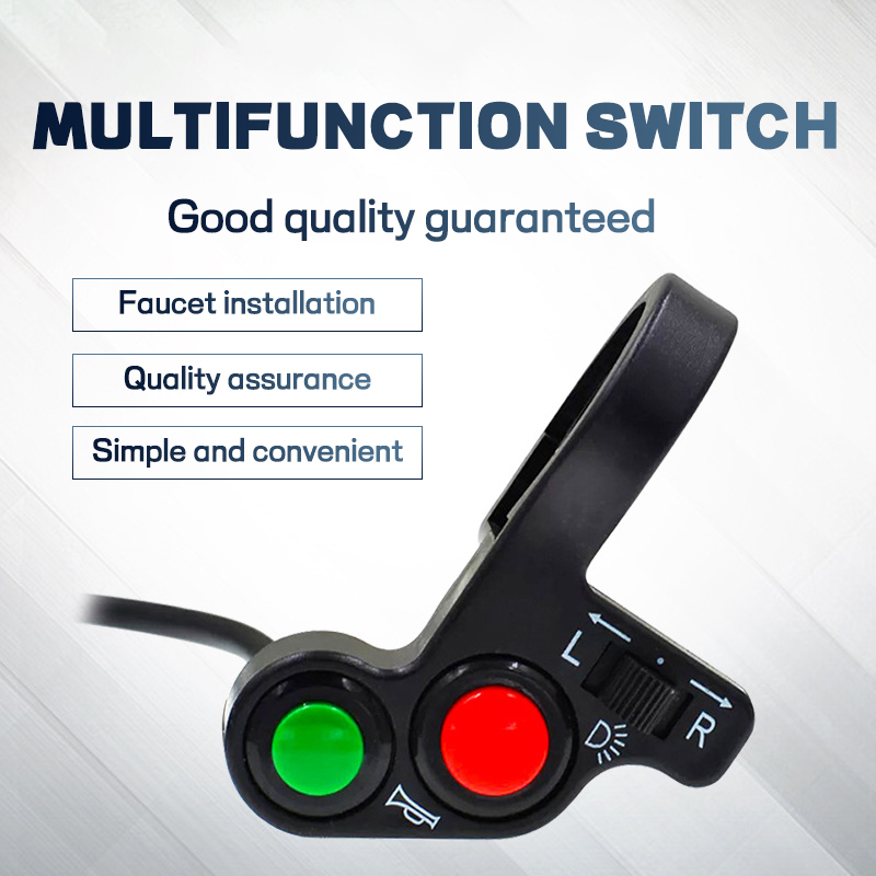 Motorcycle tricycle modified multifunctional switch turn signal horn light three-in-one switch electric car switch