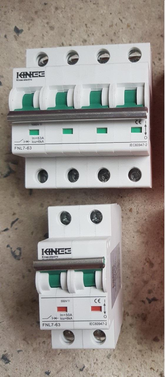 Aptomat DC KINEE 2P, 10A đến 63A, 800VDC