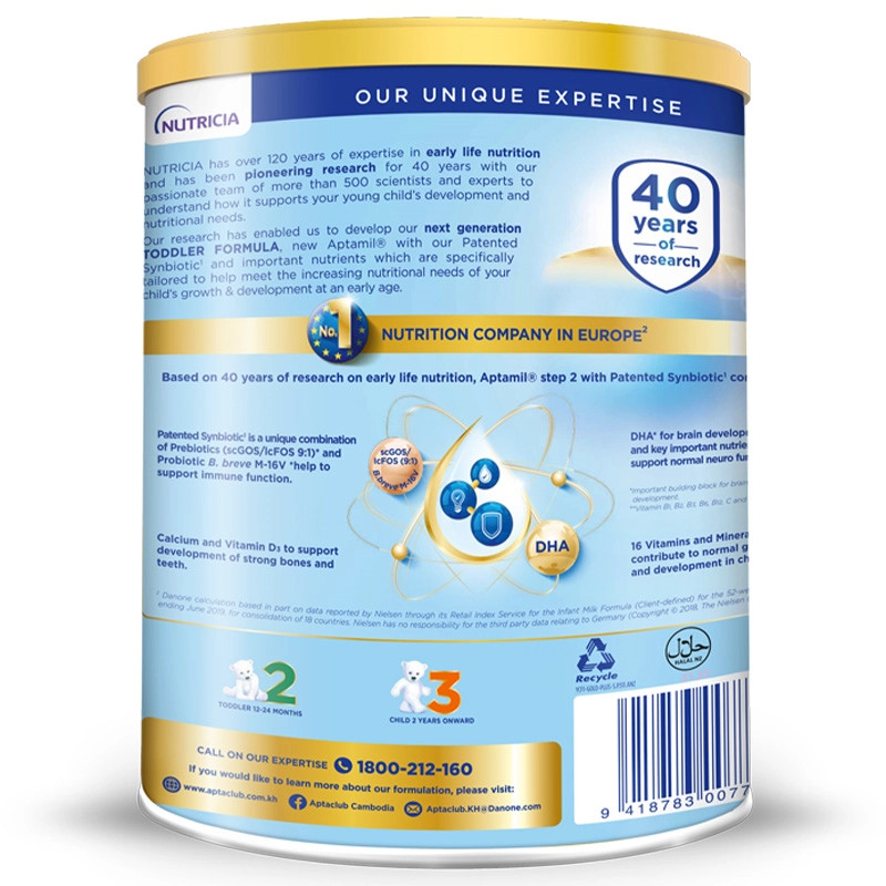 Sữa bột Aptamil Toddler Formula số 2 900g (1 - 2 tuổi)