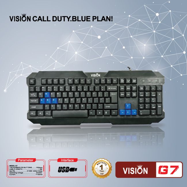 Bàn phím Vision G7 siêu bền