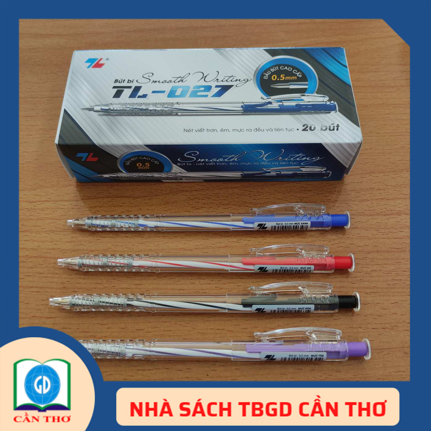 Bút Bi Thiên Long TL-027 (Hộp 20 cây)