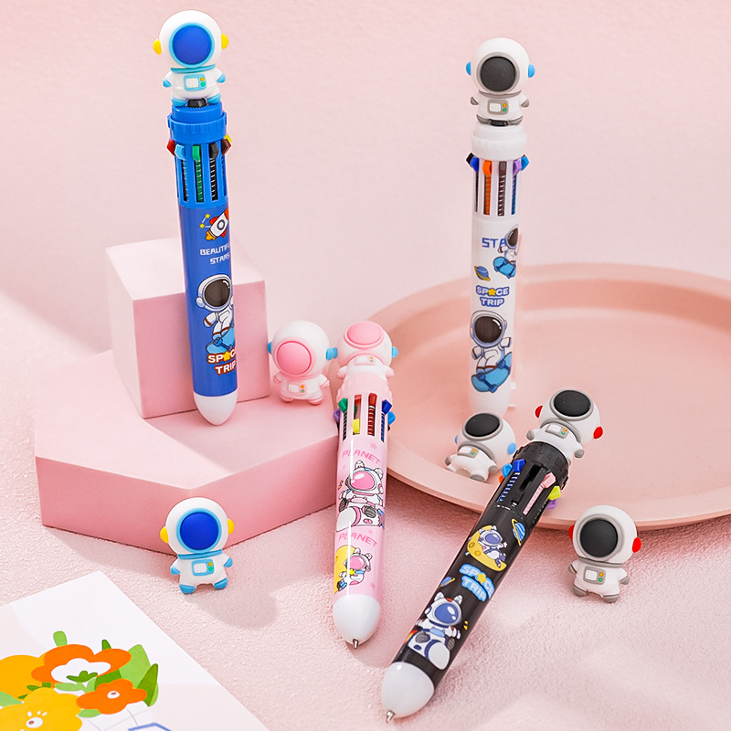 Bút 10 ngòi 10 màu kiểu phi hành gia siêu cute