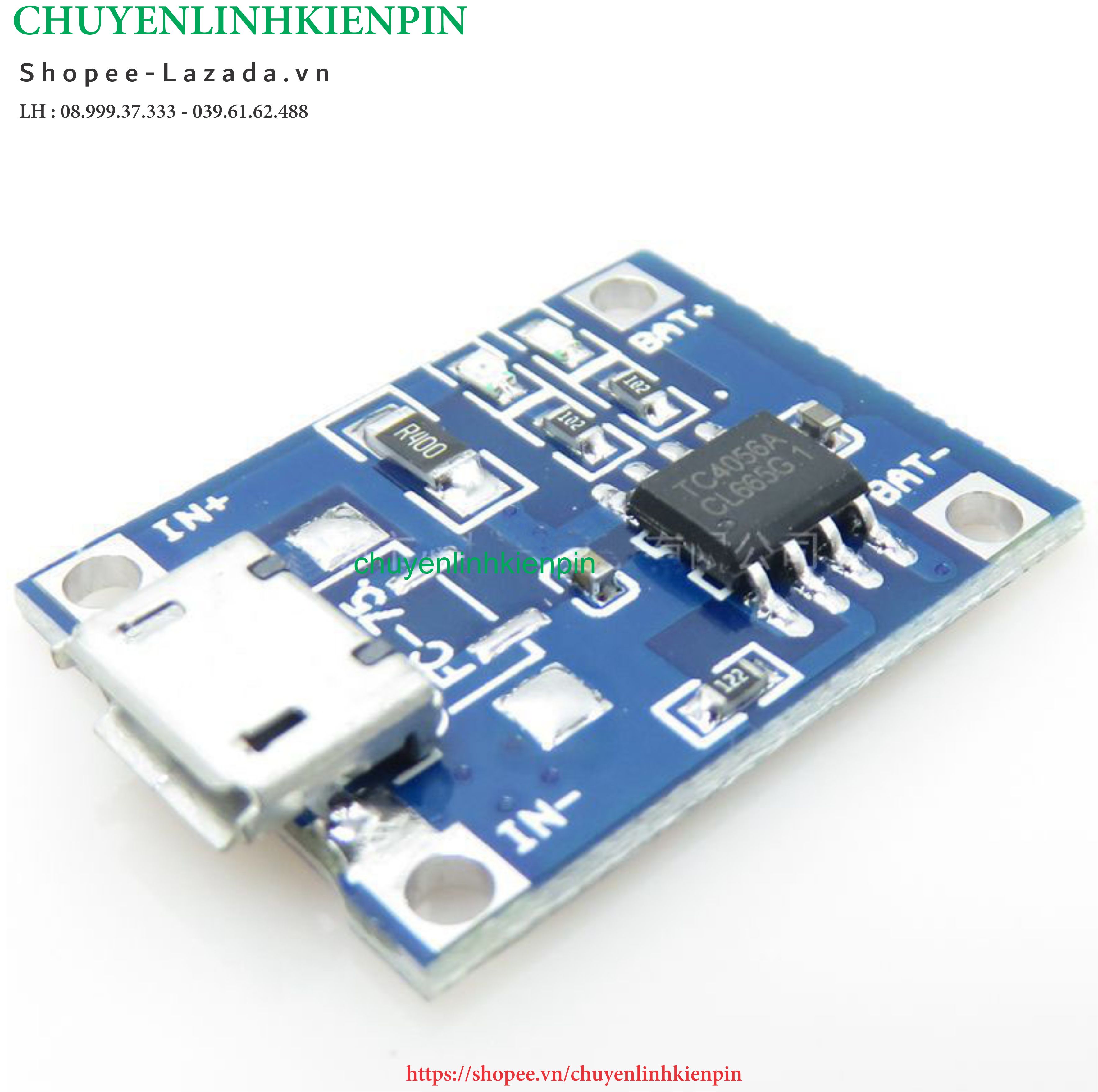 [HCM]Mạch Sạc Pin TP4056 1A Micro cổng sạc Micro USB ( BL64 134 )