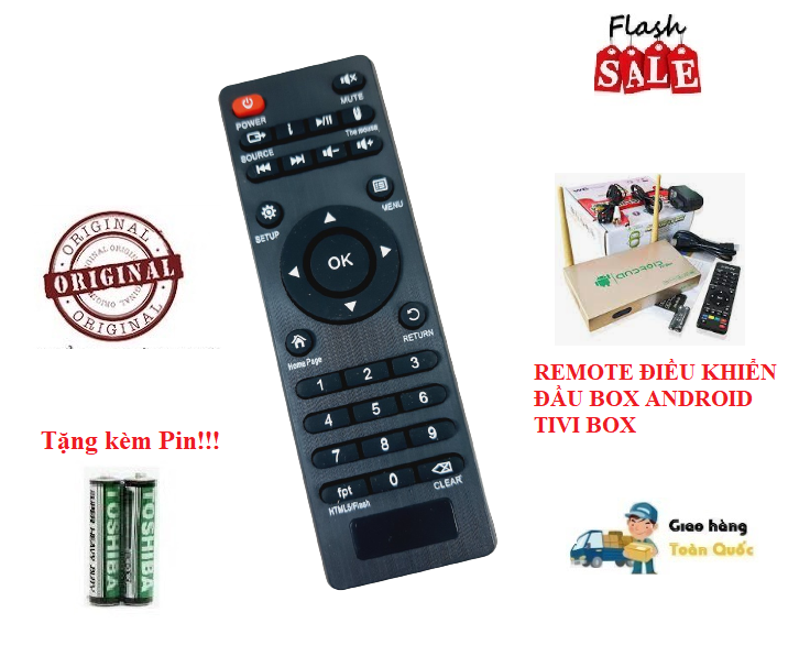 Remote Điều khiển đầu BOX ANDROID TIVI BOX- Hàng chính hãng