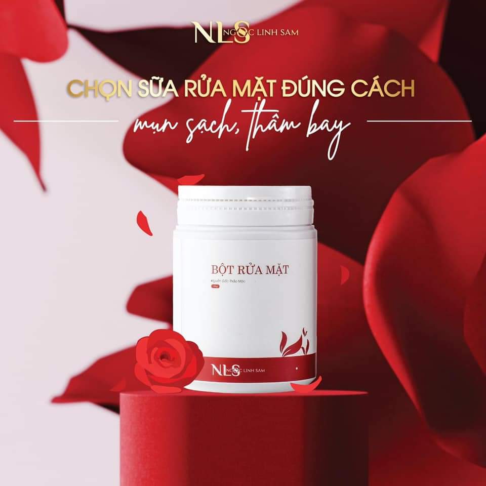 [HCM]Combo Serum thảo dược & Bột rửa mặt NLS