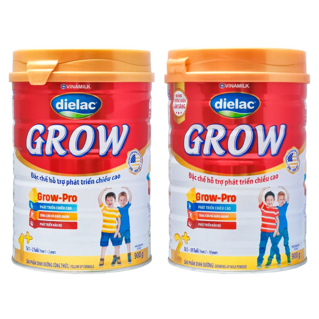 Sữa Dielac Grow số(1+ 2+) lon 900g
