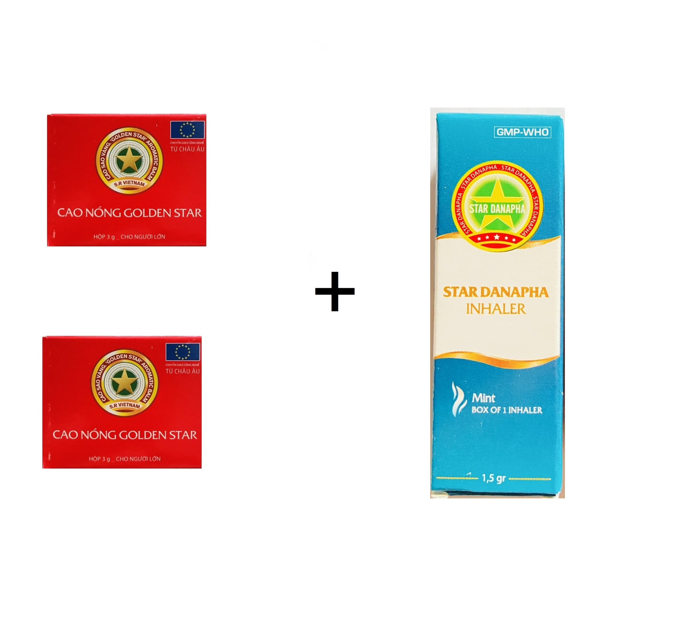 Combo 2 Cao sao vàng 3G + 1 Ống hít sao vàng