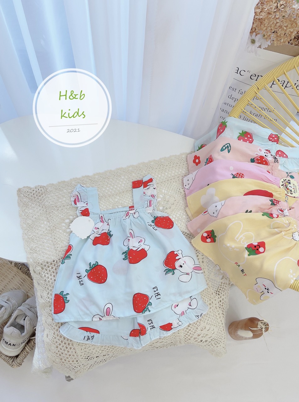 Set lanh lụa cánh tiên cho bé gái 6-20kg