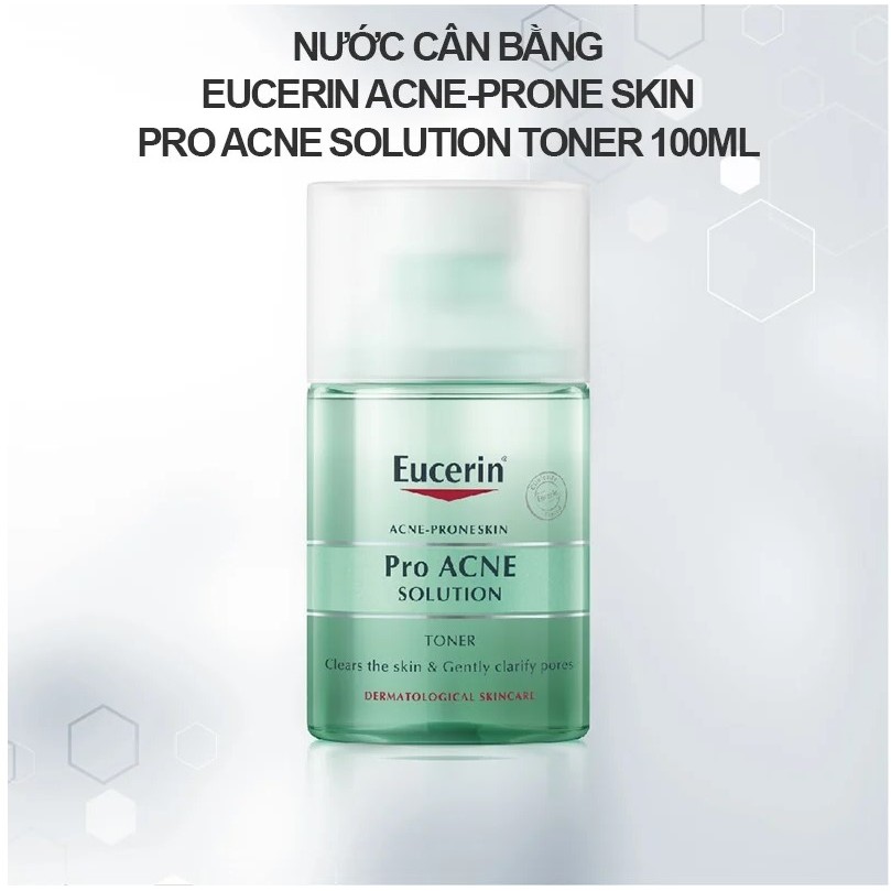Nước Cân Bằng Dành Cho Da Dầu Mụn Eucerin Acne-Prone Skin Pro Acne Solution Toner 100ml