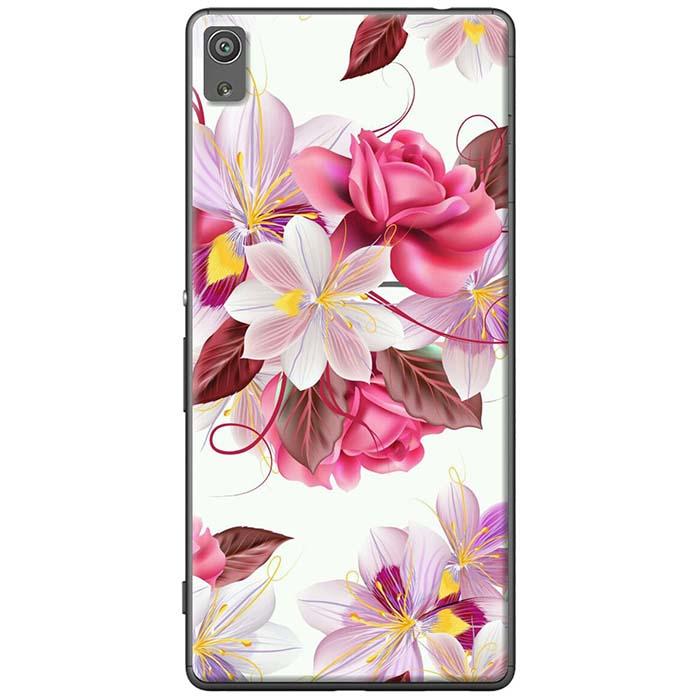 Ốp lưng Sony Xperia X Hoa hồng trắng