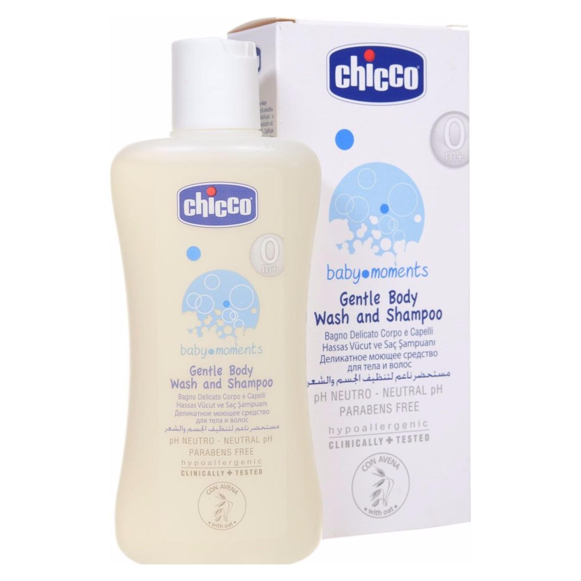 Sữa tắm gội Chicco 500ml vòi nhấn và 200ml