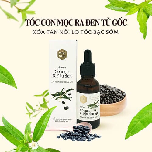 [HCM]Serum Cỏ Mực và Đậu đen Mộc Nhu (30ml)