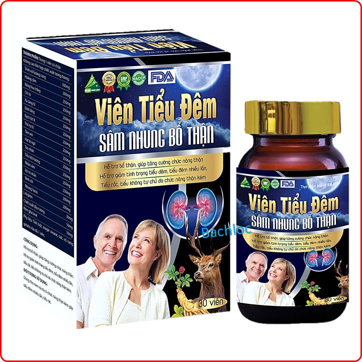 Viên Tiểu Đêm Sâm Nhung Bổ Thận – Giúp Bổ Thận, Giảm Tiểu Đêm, Tiểu Rắt, Tiểu Không Tự Chủ