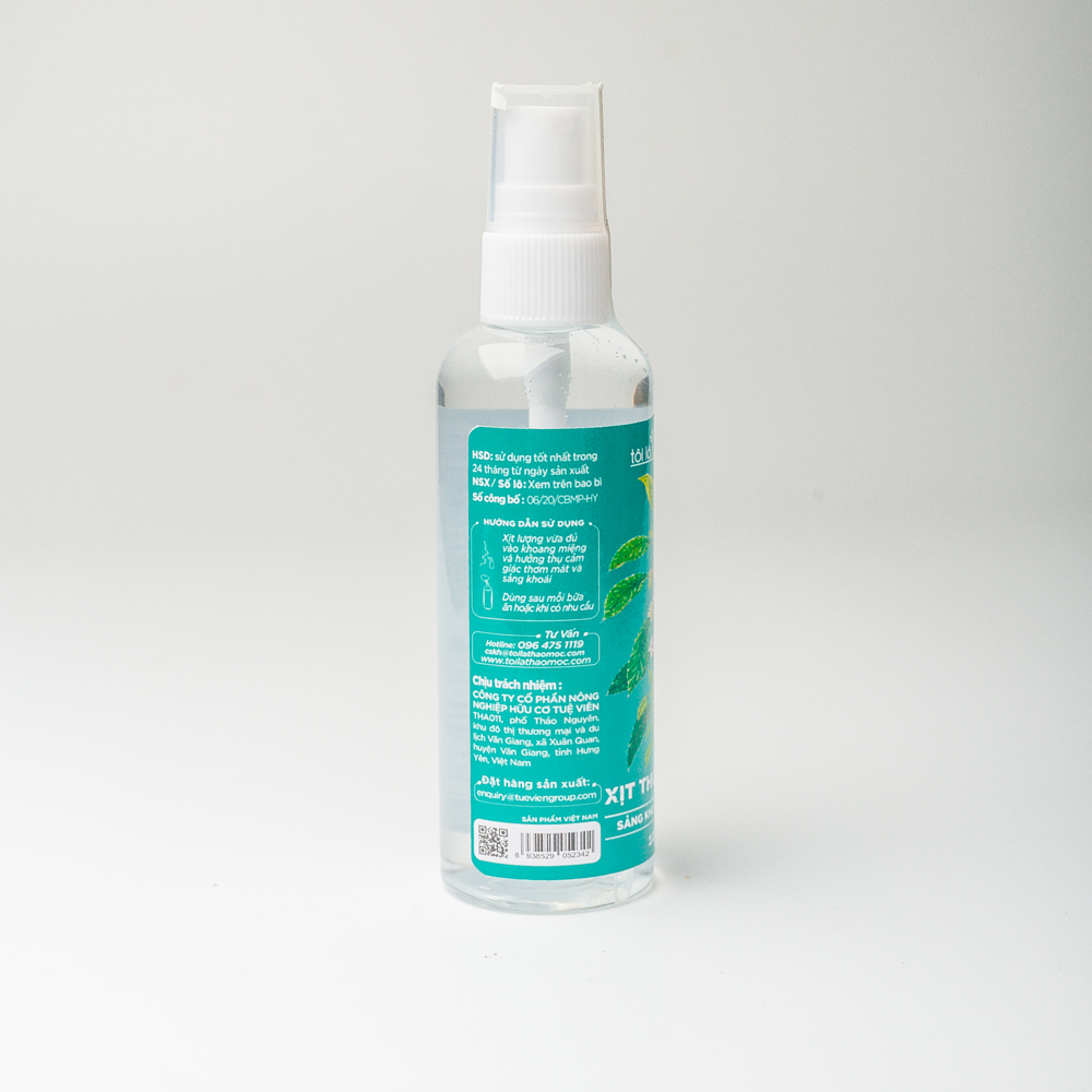 Xịt thơm miệng bạc hà Tôi Là Thảo Mộc 100ml